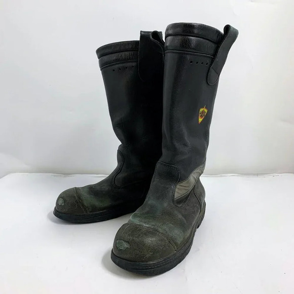 HAIX Men's Fire Hunter Firefighter Made in Germany Leather Size 7.5‎ - Picture 1 of 15